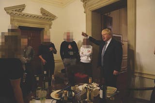 Boris Johnson fined during Partygate scandal (Cabinet Office)